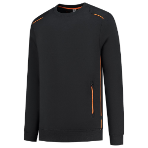 Afbeeldingen van TRICORP WORKWEAR Sweater Accent 302703 zwart/grijs 5XL