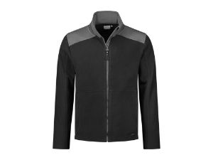 Afbeeldingen van Santino Fleece jas Trento zwart/grafiet 2XL