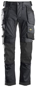 Afbeeldingen van Snickers broek 6241 staalgrijs/zwart 152