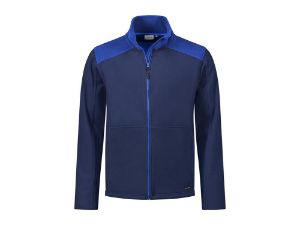 Afbeeldingen van Santino Fleece jas Trento navy/korenblauw L