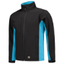 Afbeeldingen van TRICORP WORKWEAR Softshell Bicolor 402002 zwart/turquoise 4XL