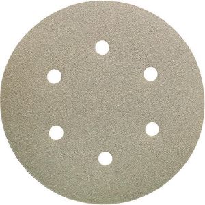 Afbeeldingen van FORUM Schuurschijf klittenband, korund, wit, 6 gaten k320  150mm