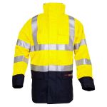 Afbeeldingen van M-wear parka marabe geel/marine