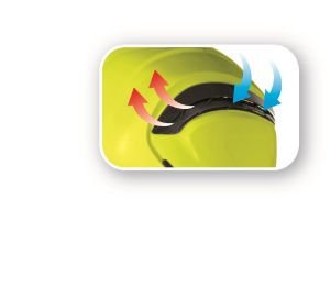 Afbeeldingen van DELTAPLUS Veiligheidshelm abs werken op hoogte GRANITE WIND Geel