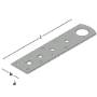 Afbeeldingen van GB Hijsoog, 200 x 46 x 2.5 mm, oog 27 mm, gegalvaniseerd, verzinkt