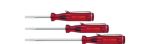 Afbeeldingen van Wiha Kleine schroevendraaier sleufkop transparantrood, met clip 500 3 x 40
