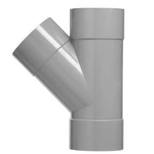 Afbeeldingen van T-stuk, 50 mm, 45 graden, 3x mof, pvc