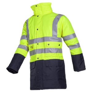Afbeeldingen van Sioen parka Stormflash Hi-Vis geel/bl