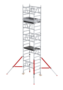 Afbeeldingen van Altrex Aluminium 1-persoons rolsteiger - Smal MiTOWER hout 4,2meter