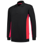 Afbeeldingen van TRICORP WORKWEAR Polosweater Bicolor zwart/rood 5XL