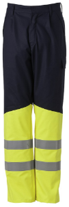 Afbeeldingen van Havep broek brandv. mar/fluogeel