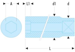 Afbeeldingen van Facom Dopsleutel 3/8" zeskant Metrisch J.H. 3/8"x8mm
