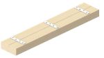 Afbeeldingen van GB Verbindingsplaat 80x15x2mm zink magnesium