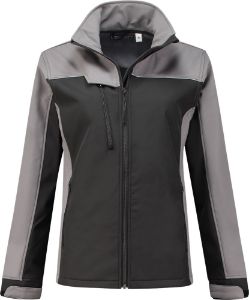 Afbeeldingen van WorkWoman® Softshell Experience Jacket 1.25061 zwart/grijs S