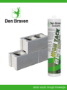 Afbeeldingen van Zwaluw high tack lijmkit zwart 290 ml