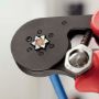 Afbeeldingen van KNIPEX Zelfinstellende krimptang voor adereindhulzen, met zij-invoering