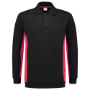 Afbeeldingen van TRICORP WORKWEAR Polosweater Bicolor zwart/rood 5XL
