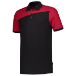 Afbeeldingen van TRICORP WORKWEAR Poloshirt Bicolor Naden 202006 zwart/rood 2XL