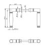 Afbeeldingen van INTERSTEEL Deurkruk Ton 222 chroom mat/ebbenhout 0375