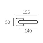 Afbeeldingen van Mariani Deurkruk Comet PVD Inox