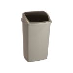 Afbeeldingen van Afvalbak met Swing deksel 50 ltr Grijs,zwart