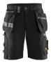 Afbeeldingen van Blåkläder Short met stretch en spijkerzakken 1598 zwart