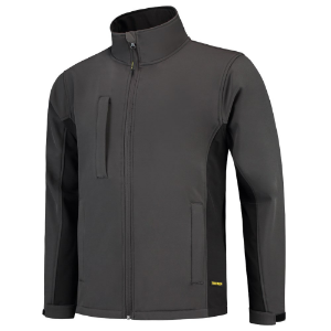 Afbeeldingen van TRICORP WORKWEAR Softshell Bicolor 402002 Donkergrijs/Zwart 5XL