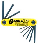 Afbeeldingen van Bondhus Stiftsleutelset zakmesmodel, inch HF9 5/64"-1/4" 9delig