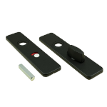 Afbeeldingen van Oxloc Alu klikschild kort recht Zwart WC55/5