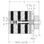 Afbeeldingen van fischer Waterdichte plug met schroef DuoSeal 6 x 38