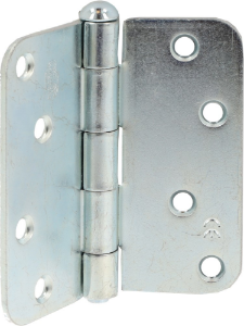 Afbeeldingen van Oxloc Scharnier 89 x 89 x 2.4 mm, ronde hoek, gegalvaniseerd, verzinkt