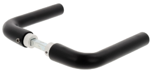 Afbeeldingen van Oxloc Deurkruk aluminium mat zwart L-model