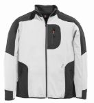 Afbeeldingen van FHB Fleece jas Ralf Wit/Antraciet 2XL
