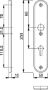 Afbeeldingen van HOPPE Veiligheidsschild ovaal 3214 pc72 f1, knop / knop situaties electronische sloten