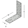 Afbeeldingen van GB Hoekanker 150x150x60x2,5mm verzinkt (sendzimir)
