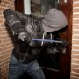 Afbeeldingen van SecuStrip Anti inbraakstrip buitendraaiend Plus, 2300 mm, terugligging 0-6 mm, voor achterdeuren, wit, ral 9010 
