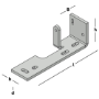 Afbeeldingen van GB F-anker  houtmaat verzinkt 71mm, 100x300 80x100