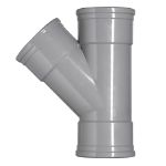 Afbeeldingen van Pvc t-stuk, 125 x 125 mm, 45 graden 