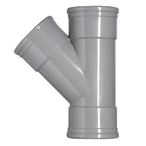 Afbeeldingen van Pvc t-stuk, 125 x 125 mm, 45 graden 