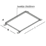 Afbeeldingen van GB Matrand Matrand ZM 51x71cm  25x25x2,5mm zink magnesium