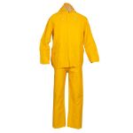 Afbeeldingen van PVC Rayon 2-delig regenpak Geel 3XL
