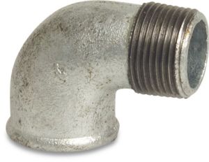 Afbeeldingen van Mega Knie 90° verzinkt nr92 1/4"