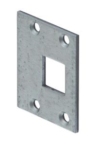 Afbeeldingen van Nemef Sluitplaat en hoeksluitplaat 13 ter behoeve van espagnolet 13 x 13 mm