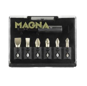 Afbeeldingen van Magna Bitset 1/4'' 6-delig, magnetisch, Taai-Hard Iso-Temp