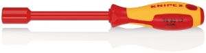 Afbeeldingen van KNIPEX Dopsleutel, met schroevendraaier-greep geïsoleerde meercomponenten-greep, VDE-getest 12mm