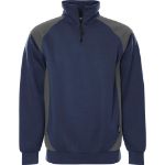 Afbeeldingen van Fristads sweater 7048 GSM Marineblauw / Grijs XS