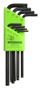 Afbeeldingen van Bondhus Haakse Torxsleutel PHTX8 T9-T40 8 delig