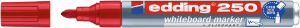 Afbeeldingen van Edding viltstift 250, 2 mm, 2917002, whiteboard, rond, rood