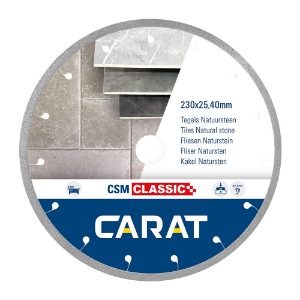 Afbeeldingen van Carat Diamantzaag voor tegels en natuursteen CSM Classic 125x22,23mm 