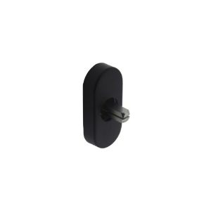 Afbeeldingen van INTERSTEEL Basisplaat tbv raamkruk hals ø18mm mat zwart 6050